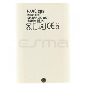 Télécommande FAAC XT4 433 RC 