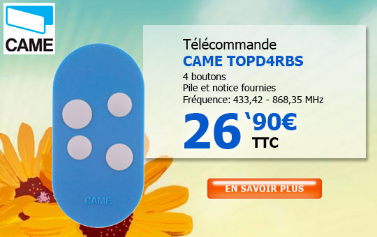 Télécommande CAME TOPD4RBS