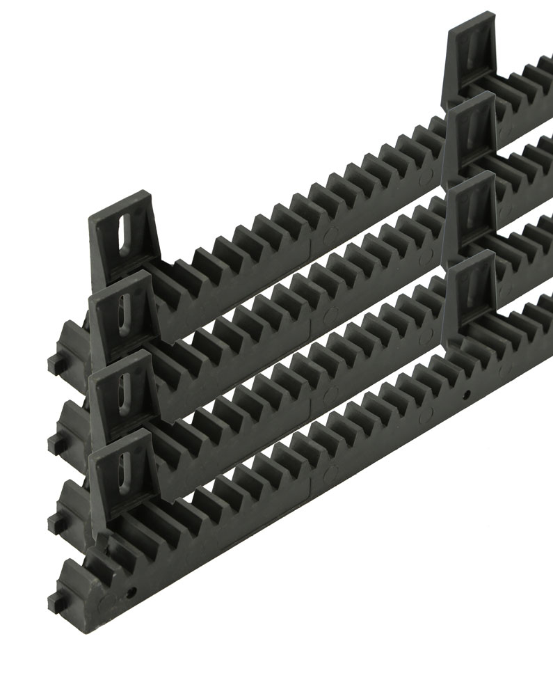 Crémaillère éclair en nylon standard pour moteurs coulissants