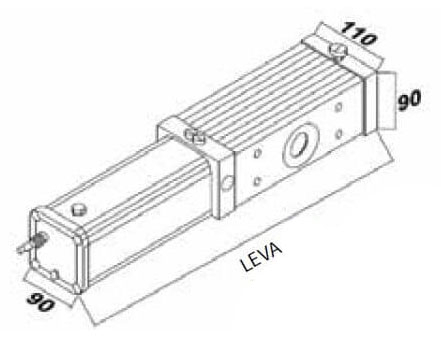 Dimensions du moteur APRIMATIC LEVA 50